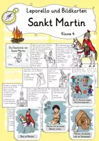 Vorschau - Mal- und Bastelvorlagen - Sankt Martin Ethik Bildkarten und Leporello Klasse 4 - Deckblatt