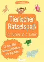 Vorschau - Spiele - Buntes Tierrätsel mit 15 Tier - Bildkarten - Wer bin ich? - Deckblatt