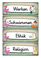 Vorschau - Poster - Tagestransparenz - Flamingo für die Flamingoklasse - Grundschule - Seite 3