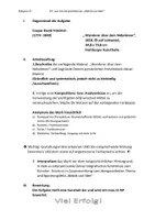 Vorschau - Klassenarbeiten - KA Werkbetrachtung Wanderer über dem Nebelmeer mit Beispiel - Deckblatt