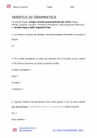 anteprima - Esercizi - Tutti i materiali sull’ANALISI GRAMMATICALE - Verbi - Pagina 1