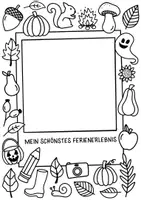Vorschau - Arbeitsblätter - Mein schönstes Ferienerlebnis - Rückblick auf die Herbstferien - Schreiben & Malen - Seite 2