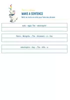 Aperçu - Apprentissages en autonomie - The velociraptor, Make a sentence - Page 2