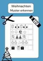 Vorschau - Arbeitsblätter - Muster zu Weihnachten (leicht) Was kommt als nächstes? - Deckblatt