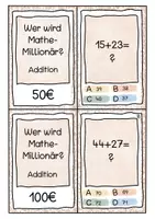 Vorschau - Stationenlernen - Wer wird Mathe-Millionär Addition - Seite 2