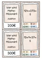 Vorschau - Stationenlernen - Wer wird Mathe-Millionär Addition - Seite 3
