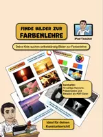 Vorschau - Stundenentwürfe - KUNST: Bilder zur Farbenlehre finden (Keyn.-Version) - Deckblatt