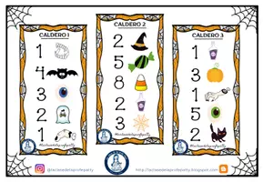 Vista previa - Hojas de trabajo - Juego: el caldero de la bruja - página 3