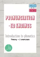 Vista previa - Hojas de trabajo - Phonetics. Pronunciation of -ED endings (theory + practice) - Portada