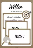 Vorschau - Unterrichtsreihen - Wetten im Sportunterricht - Deckblatt