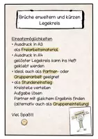 Vorschau - Arbeitsblätter - Brüche erweitern und kürzen Legekreis - Seite 1