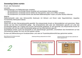 Vorschau - Spiele - Lernspiel: Zweistellige Zahlen würfeln im Zahlenraum bis 100 - Seite 1