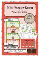 Vorschau - Arbeitsblätter - Mini Escape Room Weihnachten Advent Deutsch Klasse 3/4 - Deckblatt