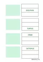 Vista previa - Hojas de trabajo - Vocabulary: Sea animals. - página 1
