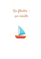 Aperçu - Feuilles d'exercices - Ça flotte ça coule, petite expérience - Page de couverture
