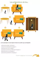 Aperçu - Fiches - Les prépositions de lieu - Page 1