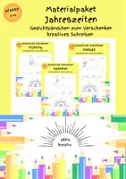 Vorschau - Arbeitsblätter - Materialpaket - Stationenlernen - Gedichte - JAHRESZEITEN - Deckblatt