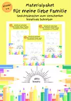 Vorschau - Stationenlernen - Materialpaket - Stationenlernen - Gedichte - FÜR MEINE FAMILIE - Deckblatt