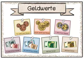Vorschau - Fördermaterial/Inklusion - Merkplakate Geldwerte - Seite 2