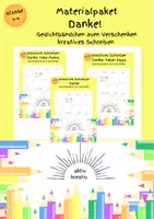 Vorschau - Arbeitsblätter - Materialpaket - Stationenlernen - Gedichte - DANKE - Deckblatt