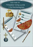 Vorschau - Stundenentwürfe - Geschichte-Mittelalter-Königskrönung-Insignien - Deckblatt