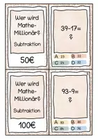 Vorschau - Stationenlernen - Wer wird Mathe-Millionär Subtraktion - Seite 2