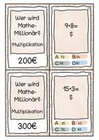Vorschau - Stationenlernen - Wer wird Mathe-Millionär Multiplikation - Seite 3