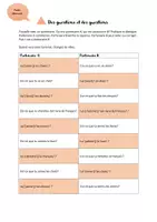 Vorschau - Arbeitsblätter - Des questions et des questions - Fragen mit est-ce que - Tandembogen und Partnerinterview - Seite 1