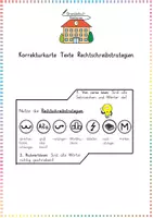 Vorschau - Merkblätter - Rechtschreibstrategien: Korrekturkarte für Texte (Selbstkontrolle) - Deutsch - Kl. 3/4 - Deckblatt