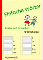Vorschau - Arbeitsblätter - Einfache Wörter-Lesen und Schreiben für Linkshänder - Deckblatt