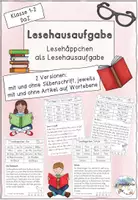 Vorschau - Arbeitsblätter - Lesehäppchen (Klasse 1/2) - wachsendes Materialpaket - Deckblatt