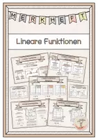 Vorschau - Arbeitsblätter - Merkheftchen Lineare Funktionen - Deckblatt