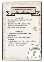 Vorschau - Arbeitsblätter - Merkheftchen Lineare Funktionen - Seite 1