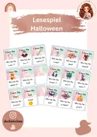 Vorschau - Spiele - I have... Who has...? - Halloween Lesespiel Englisch - Deckblatt