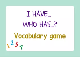 Vista previa - Juegos / Gamificación - I HAVE, WHO HAS game (30 cards - cardinal numbers) - página 1