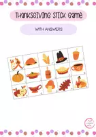 Vista previa - Juegos / Gamificación - THANKSGIVING STICK GAME - Portada