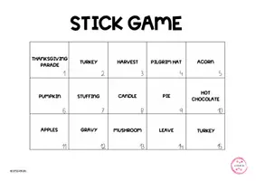Vista previa - Juegos / Gamificación - THANKSGIVING STICK GAME - página 2