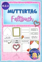 Vorschau - Mal- und Bastelvorlagen - Muttertag: Faltbuch zum Verschenken - Deckblatt