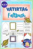 Vorschau - Mal- und Bastelvorlagen - Vatertag: Faltbuch zum Verschenken - Deckblatt