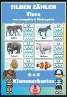 Vorschau - Spiele - Silben schwingen Tiere - Klammerkarten - Deckblatt