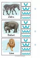 Vorschau - Spiele - Silben schwingen Tiere - Klammerkarten - Seite 2