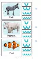 Vorschau - Spiele - Silben schwingen Tiere - Klammerkarten - Seite 3