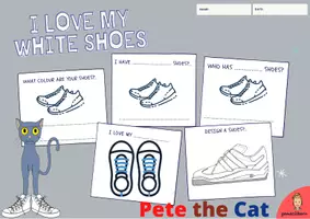 anteprima - Esercizi - Pete the Cat: Storytime Worksheets & flipbook & mini book & Final Tasks - Pagina 2