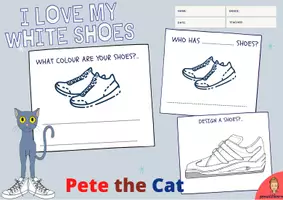 anteprima - Esercizi - Pete the Cat: Storytime Worksheets & flipbook & mini book & Final Tasks - Pagina 3