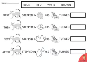 anteprima - Esercizi - Pete the cat I love my white shoes worksheets - Pagina 3
