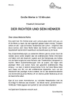 Vorschau - Text - Große Werke in 10 Minuten: Dürrenmatt - DER RICHTER UND SEIN HENKER - Seite 2