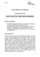 Vorschau - Text - Große Werke in 10 Minuten: Dürrenmatt - DER RICHTER UND SEIN HENKER - Seite 3
