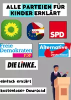 Vorschau - Stundenentwürfe - Alle Parteien in Deutschland - für Kinder und Jugendliche erklärt - Deckblatt
