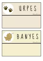 Vista previa - Tarjetas / Manipulativos - Vocabulari bàsic del projecte dels dinosaures @lamestrarosa - página 2