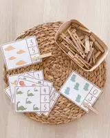 Vista previa - Tarjetas / Manipulativos - Targetes DinoMATEMÀTIQUES @lamestrarosa - Portada